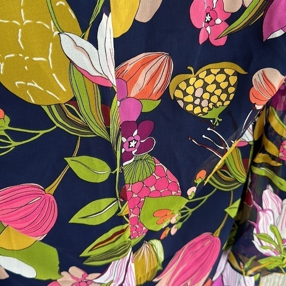 Trina Turk cheers print blue floral shift dress in size XS NWT - Picture 6 of 10